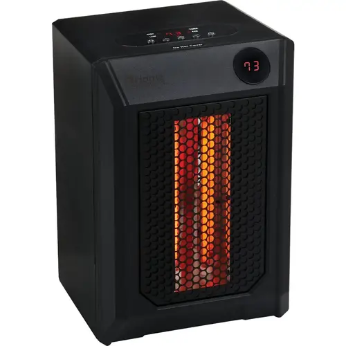 1500W 120V Quartz Heater with Remote Black 1500W 120V Quartz Heater with Remote Black