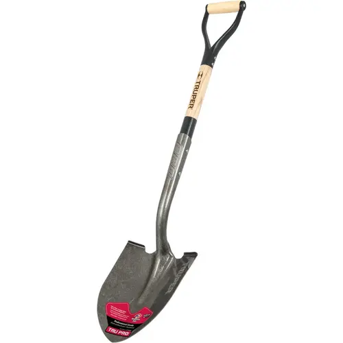 Tru Pro 30 In. Wood D-Handle Round Point Shovel Tru Pro 30 In. Wood D-Handle Round Point Shovel