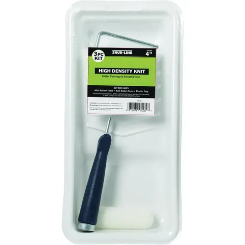 4 In. x 3/8 In. Trim Kit Roller & Tray Set (3-Piece) 4 In. x 3/8 In. Trim Kit Roller & Tray Set (3-Piece)