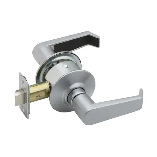 A Series Passage Levon Lock with 11116 Latch 10001 Strike Satin Chrome Finish A Series Passage Levon Lock with 11116 Latch 10001 Strike Satin Chrome Finish