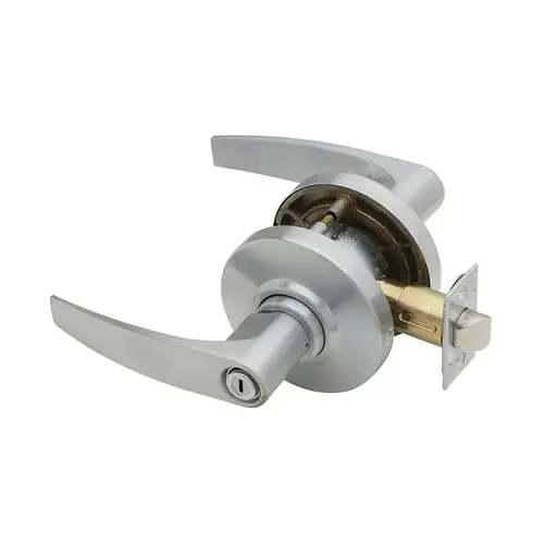 AL Series Privacy Jupiter Lock with 11116 Latch 10025 Strike Satin Chrome Finish AL Series Privacy Jupiter Lock with 11116 Latch 10025 Strike Satin Chrome Finish