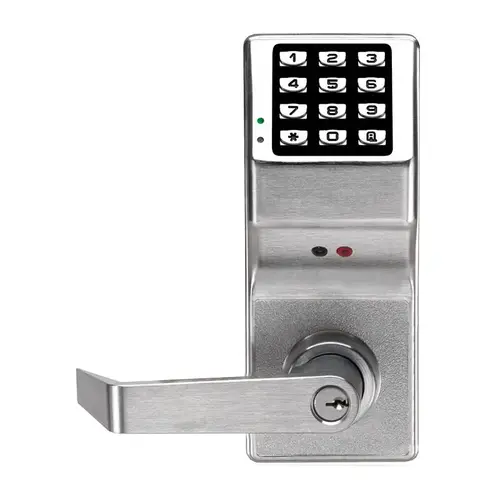 DL2800 Series Trilogy T2 Economy Cylindrical Audit Trail Digital Lock, Bright Polished Brass