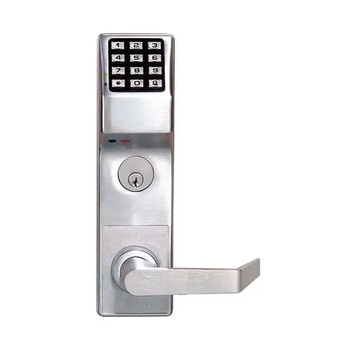 Right Hand Classroom Digital Mortise Lock Bright Brass Finish Right Hand Classroom Digital Mortise Lock Bright Brass Finish