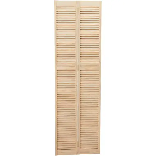 30 In. W. x 80 In. H. Natural Pine Bi-Fold Door 30 In. W. x 80 In. H. Natural Pine Bi-Fold Door