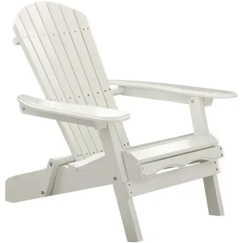 White Wood Folding Adirondack Chair White Wood Folding Adirondack Chair
