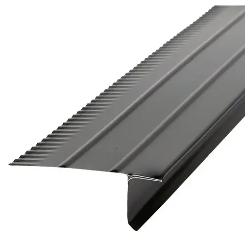 F5M Aluminum Drip Edge Flashing, Black F5M Aluminum Drip Edge Flashing, Black