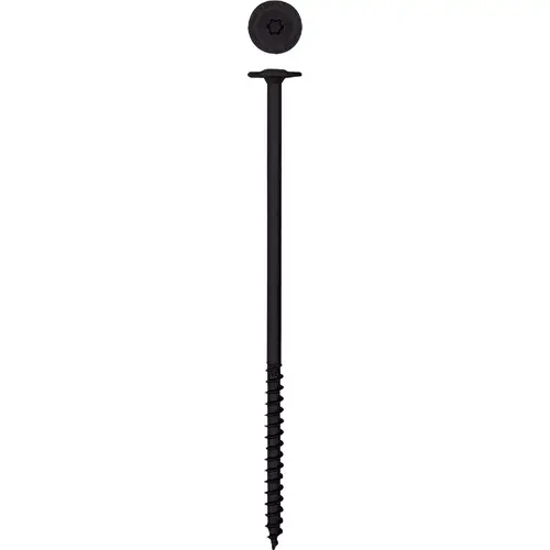 Powerlag 1/4 In. x 6 In. T30 Washer Head HCR (Exterior Rated) Lag Screw (200-Count) Black Powerlag 1/4 In. x 6 In. T30 Washer Head HCR (Exterior Rated) Lag Screw (200-Count) Black