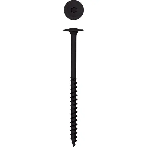 Powerlag 1/4 In. x 4 In. T30 Washer Head HCR (Exterior Rated) Lag Screw (200-Count) Black Powerlag 1/4 In. x 4 In. T30 Washer Head HCR (Exterior Rated) Lag Screw (200-Count) Black
