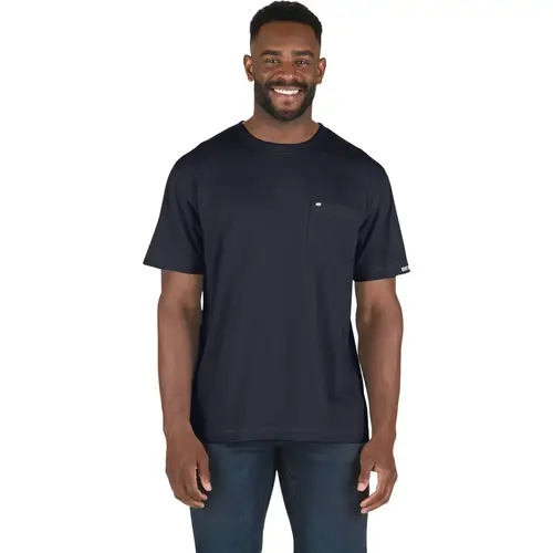 Performance Men's Tall Large Navy Short Sleeve Pocket T-Shirt Performance Men's Tall Large Navy Short Sleeve Pocket T-Shirt