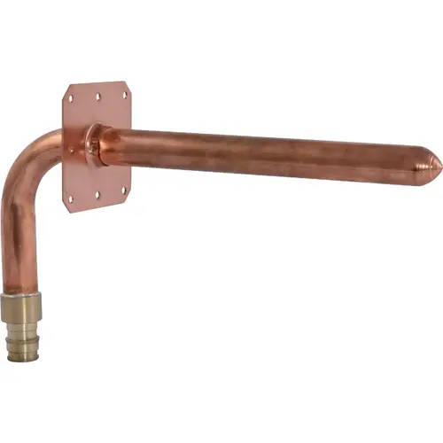 1/2 In. Barb x 4 In. x 8 In. Copper PEX A Stubout with Ear 1/2 In. Barb x 4 In. x 8 In. Copper PEX A Stubout with Ear