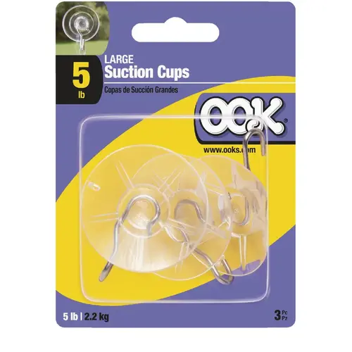 Large Suction Cup Hs (3-Pack) Clear Large Suction Cup Hs (3-Pack) Clear