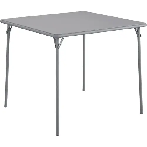 34 In. x 34 In. Folding Table, Gray 34 In. x 34 In. Folding Table, Gray