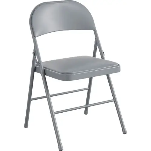 Premium Gray Vinyl Padded Metal Folding Chair Premium Gray Vinyl Padded Metal Folding Chair