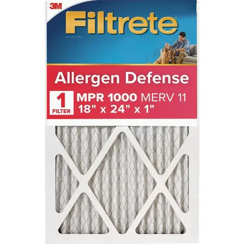 Filtrete Allergen Defense 18 In. x 24 In. x 1 In. Electrostatic Air Conditioner Filter Filtrete Allergen Defense 18 In. x 24 In. x 1 In. Electrostatic Air Conditioner Filter