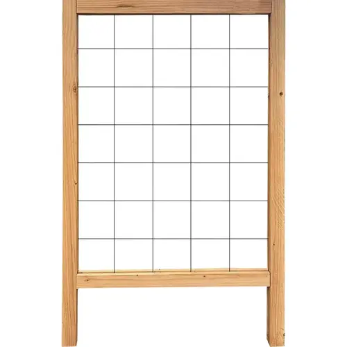 36 In. H. Wood Framed Garden Wire Trellis 36 In. H. Wood Framed Garden Wire Trellis