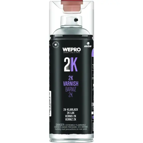 WEPRO 400ml Gloss 2K Varnish Spray Paint Clear WEPRO 400ml Gloss 2K Varnish Spray Paint Clear