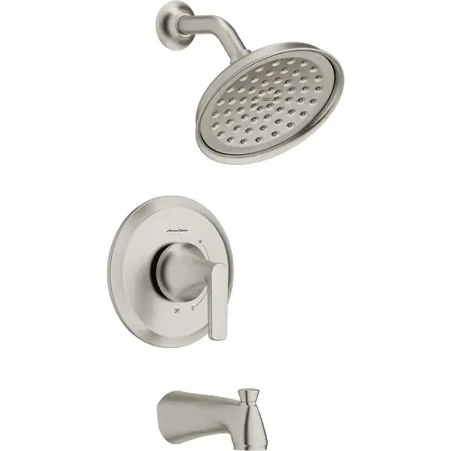 Becklow Brushed Nickel Single-Handle Lever Tub & Shower Faucet Becklow Brushed Nickel Single-Handle Lever Tub & Shower Faucet