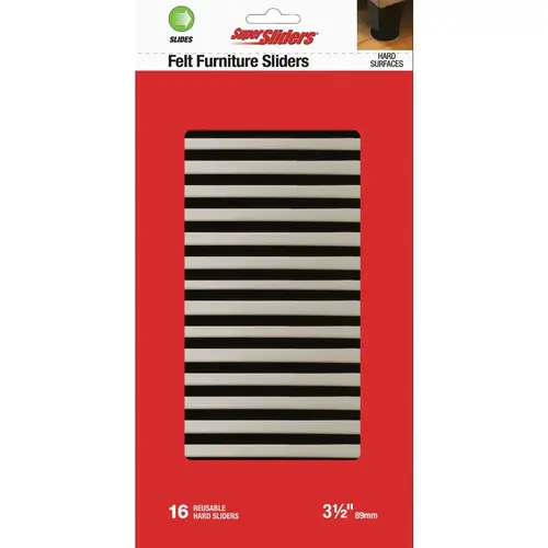3-1/2 In. Felt Furniture Sliders (16-Pack) 3-1/2 In. Felt Furniture Sliders (16-Pack)