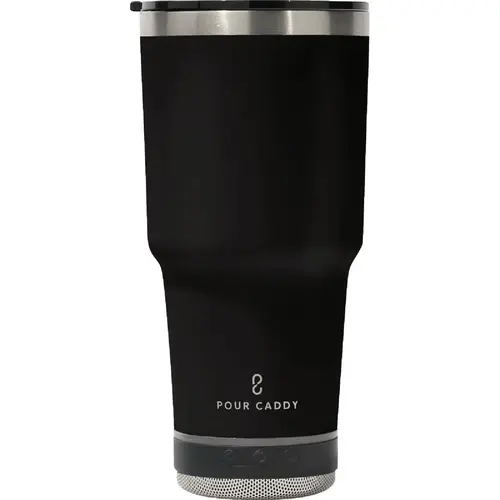 Go Caddy 28 Oz. Black Insulated Tumbler with Speaker Go Caddy 28 Oz. Black Insulated Tumbler with Speaker