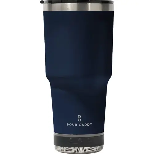 Go Caddy 28 Oz. Navy Blue Insulated Tumbler with Speaker Go Caddy 28 Oz. Navy Blue Insulated Tumbler with Speaker
