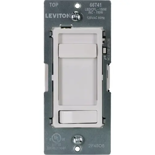SureSlide LED/CFL White Slide Dimmer SureSlide LED/CFL White Slide Dimmer