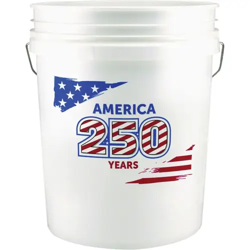 Do it Best 5 Gal. White Bucket with America 250 Years Logo Do it Best 5 Gal. White Bucket with America 250 Years Logo