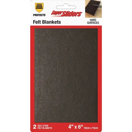 4 In. x 6 In. Brown Felt Blanket (2-Piece) 4 In. x 6 In. Brown Felt Blanket (2-Piece)