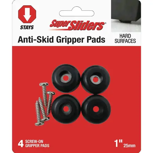 1 In. Anti-Skid Screw-On Beige Furniture Pad (4-Piece) 1 In. Anti-Skid Screw-On Beige Furniture Pad (4-Piece)