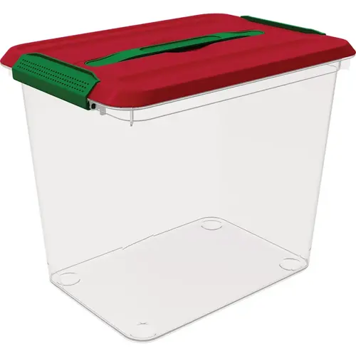 Latchmate+ 26 Qt. Ornament Storage Tote Latchmate+ 26 Qt. Ornament Storage Tote