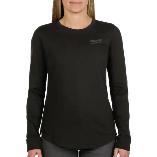 FREEFLEX Women's Large Black Long Sleeve Hybrid T-Shirt FREEFLEX Women's Large Black Long Sleeve Hybrid T-Shirt