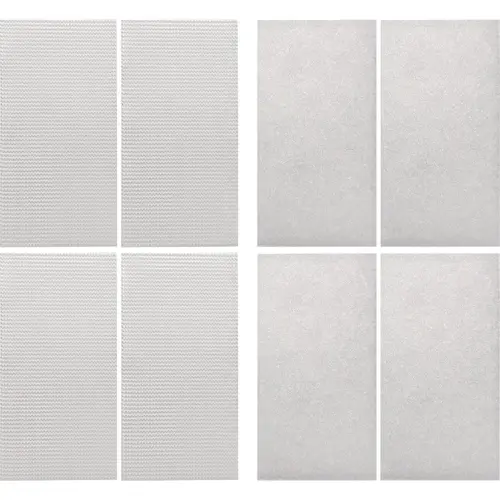 Stick 'Em 2 In. x 4 In. Industrial Strength White Hook & Loop Strip (4-Count) Stick 'Em 2 In. x 4 In. Industrial Strength White Hook & Loop Strip (4-Count)