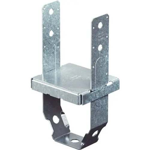 ZMAX 4 In. x 6 In. 12 ga Galvanized Standoff Post Base ZMAX 4 In. x 6 In. 12 ga Galvanized Standoff Post Base