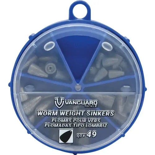 Assorted Worm Weight Sinkers (49-Piece) Assorted Worm Weight Sinkers (49-Piece)
