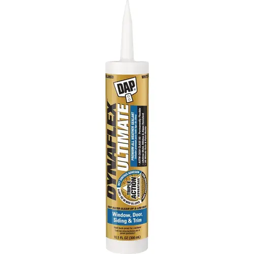 DYNAFLEX ULTIMATE 10.1 Oz. Premium All-Weather Sealant, White DYNAFLEX ULTIMATE 10.1 Oz. Premium All-Weather Sealant, White