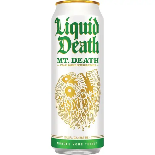 Liquid Death 19.2 Oz. Mt. Death Sparkling Water Liquid Death 19.2 Oz. Mt. Death Sparkling Water
