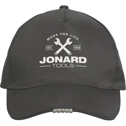 Gray Adjustable Baseball Cap with LED light Gray Adjustable Baseball Cap with LED light