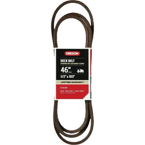 46 In. Deck Belt for Riding Mowers 46 In. Deck Belt for Riding Mowers