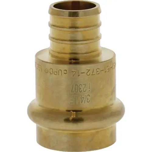 3/4 In. Press x F1807 LF BR PEX Transition Fitting 3/4 In. Press x F1807 LF BR PEX Transition Fitting