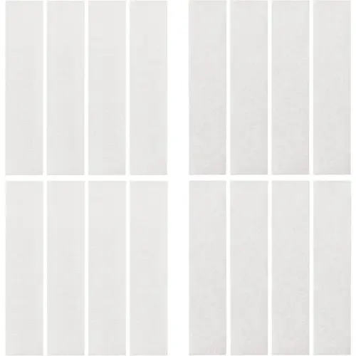 Stick 'Em 3/4 In. x 3-1/2 In. White Hook & Loop Strip (8-Count) Stick 'Em 3/4 In. x 3-1/2 In. White Hook & Loop Strip (8-Count)