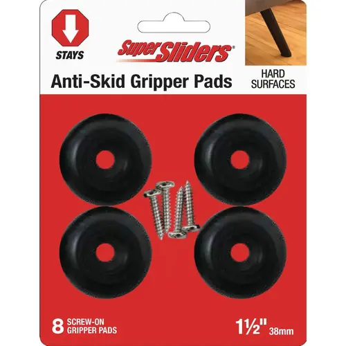 1-1/2 In. Anti-Skid Screw-On Beige Furniture Pad (4-Piece) Beiege 1-1/2 In. Anti-Skid Screw-On Beige Furniture Pad (4-Piece) Beiege