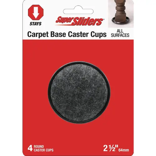 2-1/2 In. Round Furniture Leg Cup (4-Pack) 2-1/2 In. Round Furniture Leg Cup (4-Pack)