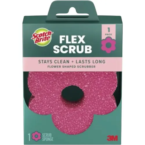Flex Scrub Sponge Pink Flex Scrub Sponge Pink