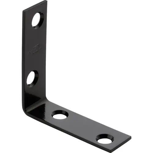 National Hardware Corner Brace, 2 in L, 5/8 in W, Steel, Powder-Coated National Hardware Corner Brace, 2 in L, 5/8 in W, Steel, Powder-Coated