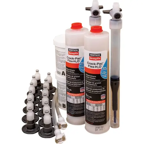 9 Oz. Crack-Pac Flex-H2O Polyurethane Concrete Sealant Kit 9 Oz. Crack-Pac Flex-H2O Polyurethane Concrete Sealant Kit