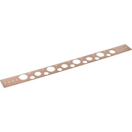 1/2 In. to 1 In. x 20 In. Copper Plated Pipe Hanger Bracket 1/2 In. to 1 In. x 20 In. Copper Plated Pipe Hanger Bracket