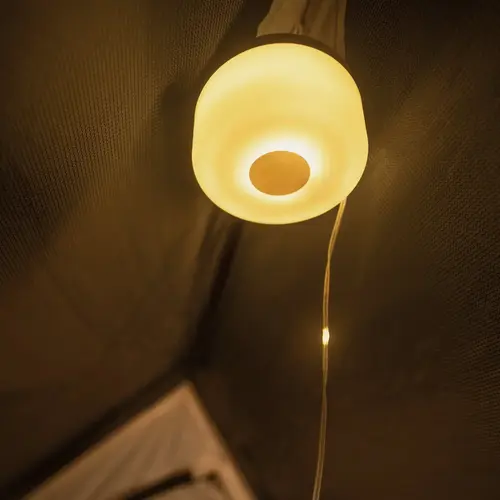 Hangable Rechargeable Warm White LED Reel Lantern String Light Hangable Rechargeable Warm White LED Reel Lantern String Light