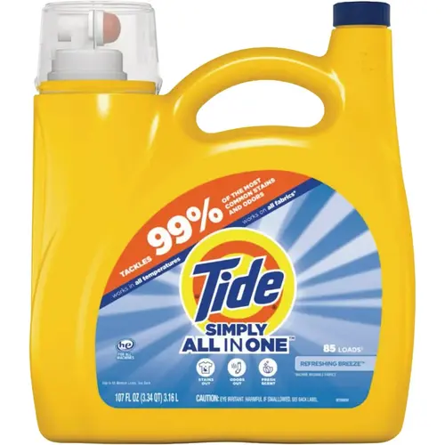107 Oz. 85 Load Simply Refreshing Breeze Scent High Efficiency Liquid Laundry Detergent 107 Oz. 85 Load Simply Refreshing Breeze Scent High Efficiency Liquid Laundry Detergent