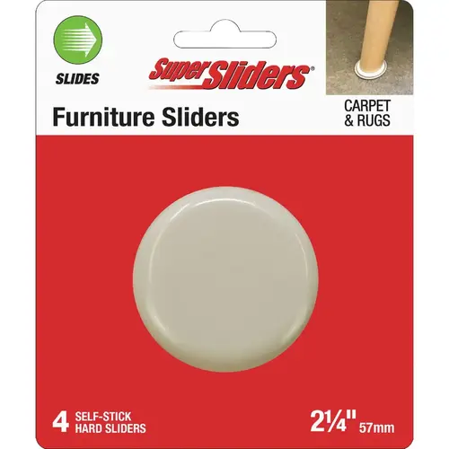 2 In. Hard Plastic Furntiure Glides (4-Pack) 2 In. Hard Plastic Furntiure Glides (4-Pack)