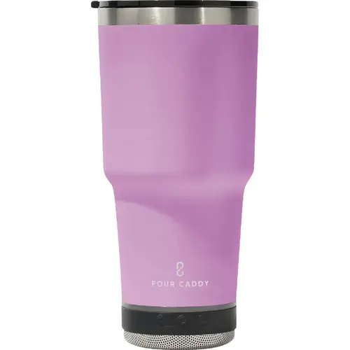 Go Caddy 28 Oz. Pink Insulated Tumbler with Speaker Go Caddy 28 Oz. Pink Insulated Tumbler with Speaker