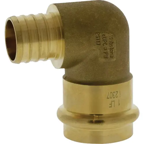1 In. Press x F1807 LF BR PEX 90 Transition Elbow 1 In. Press x F1807 LF BR PEX 90 Transition Elbow